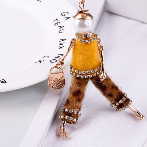 Collier Long de poupée pour femmes, avec pendentifs faits à la main, léopard, joli bijou de marque à la mode, nouvelle collection ► Photo 1/6