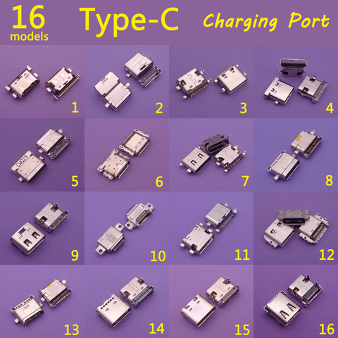 16 modèles, interface de chargement micro usb 3.1/USB-C, 16 modèles, connecteur de prise mère de Type C, interface de chargement de type SMT ► Photo 1/2