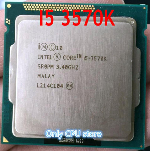 Processeur de bureau quad Core I5-3570K, pièces rayées, 3570 I5 3.4 K 1155 GHz LGA, 22nm, 77W, livraison gratuite ► Photo 1/1
