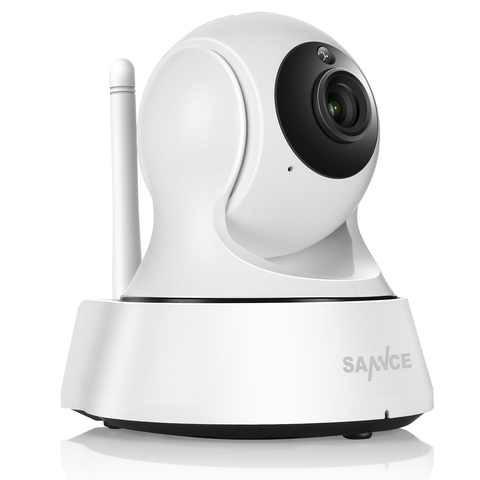 SANNCE – Mini caméra de Surveillance IP Wifi 720P, dispositif de sécurité domestique sans fil, avec Vision nocturne, babyphone vidéo ► Photo 1/6