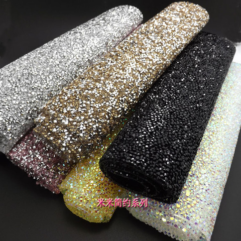 Strass parage, 1 feuille/lot, 24*40 cm, nail art fond tir blink hot fix auto-adhésif bricolage shinning pierres précieuses baguage ► Photo 1/6