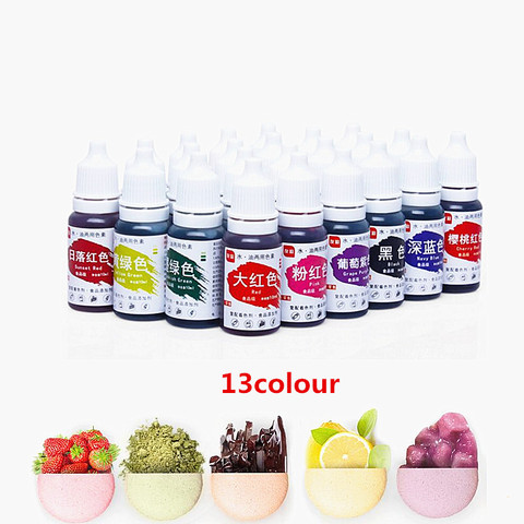 1 PC 10 ML Macaron crème colorant alimentaire ingrédients gâteau Fondant cuisson gâteau comestible couleur Pigment cuisson & pâtisserie outils ► Photo 1/6