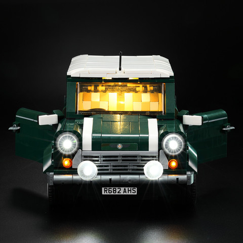 Ensemble de blocs de voiture non inclus, pour MINI briques modèle Cooper lumière LED et 10242, uniquement lumière incluse, 21002 ► Photo 1/4