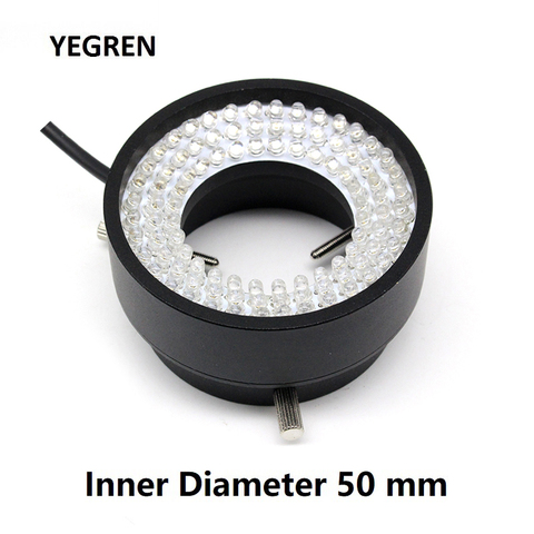 Caméra industrielle CCD Vision Source lumineuse diamètre intérieur 50 mm 96 LED anneau lampe luminosité réglable Microscope éclairage ► Photo 1/6