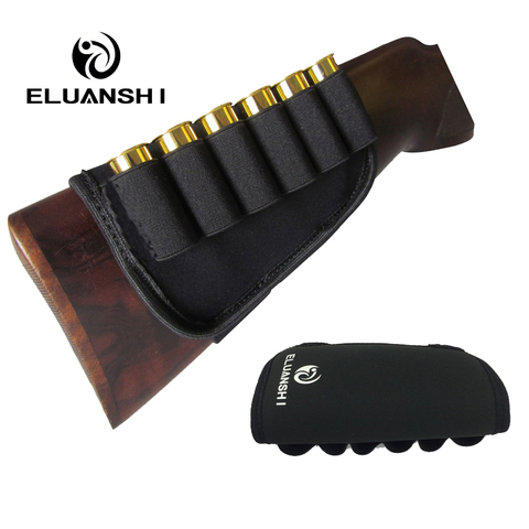 ELUANSHI Gun Accessoires Crosse 12 Gauge air en fit Munitions ceinture cas poche boîte Cartouches Titulaire Élastique pour La Chasse Tir ► Photo 1/2