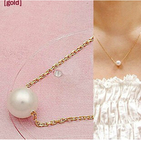 Collier court avec perles pour femme et Simple, Imitation de perles pour femme, moderne, vente en gros, nouvelle mode, 2022 ► Photo 1/2