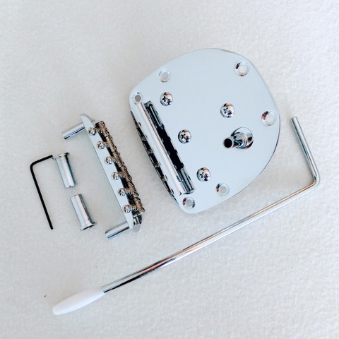 Ensemble de pont et queue de guitare de style Jazzmaster, couleur chromée, accessoires de guitare, tremolo, DIY ► Photo 1/6