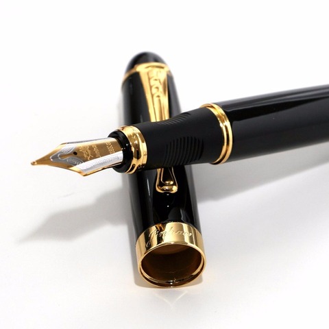 Haute Qualité Jinhao 450 Iraurita Fontaine Stylo En Métal Plein D'or Clip De Luxe Marque Stylos Papeterie Fournitures Scolaires de Bureau ► Photo 1/6