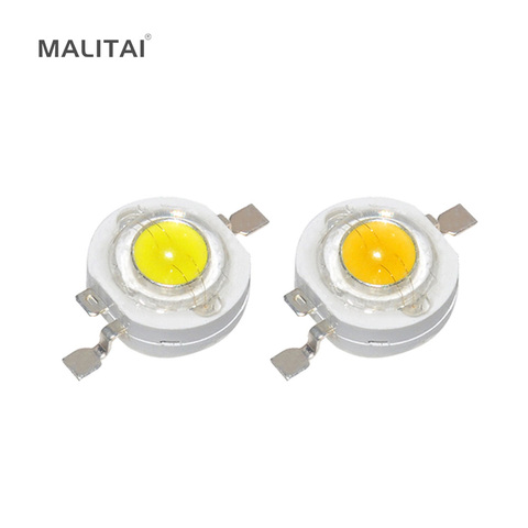 CREE-puce LED pour ampoules, 10 pièces, haute puissance, 1W 3W, SMD 110-120LM, pour 3W-18W, haute puissance, lampe à LED Diodes, SMD 110-120LM ► Photo 1/6