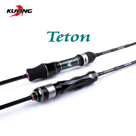 KUYING – canne à pêche Spinning et Casting Teton, en carbone, Action rapide, souple, pour leurres, 1.75m, 5'10 