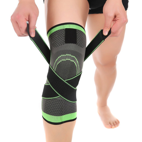 Genouillères de Sport Fitness soutien bandes bretelles élastique en Nylon Sport Compression manchon pour le basket-ball ► Photo 1/6