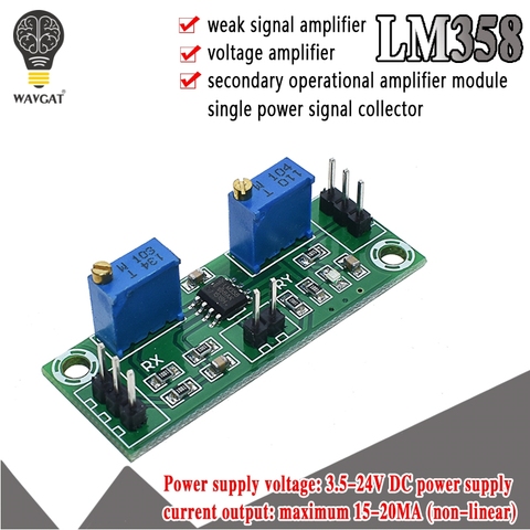 Amplificateur de Signal faible, Module d'amplificateur de tension secondaire, collecteur de Signal à puissance unique LM358 ► Photo 1/6