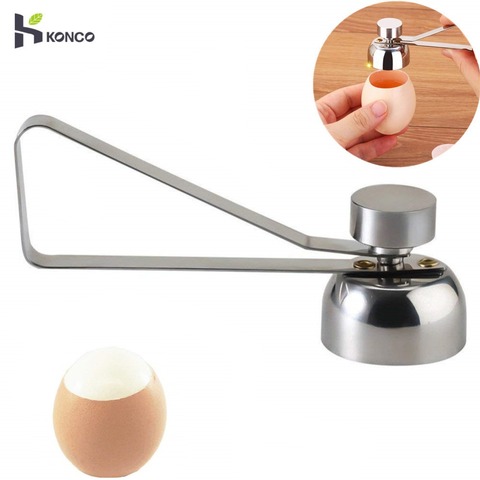 KONCO – coupe-œufs en acier inoxydable, ouvre-coquille pour œufs durs et mous, outil de cuisine ► Photo 1/6