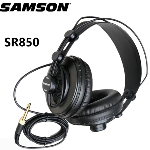 Samson SR850 Studio moniteur de référence casque dynamique casque conception Semi-ouverte pour l'enregistrement surveillance jeu de musique jouer ► Photo 1/5