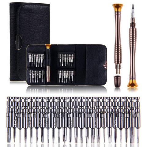 Tournevis de précision torx 25 en 1, jeu d'outils pour téléphones mobiles, embouts pour tournevis multi-outils montre ► Photo 1/6