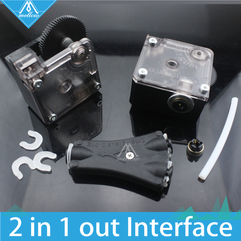HOT! 3D imprimante V6 Cyclope double tête kit 2 dans 1 out TL-Chargeur bowden splitter multi Système d'alimentation avec avec Titan Extrudeuse ► Photo 1/6