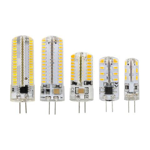 G4 LED Ampoule Lampe 3 W 4 W 5 W 6 W 9 W 12 W SMD 3014 DC 12 V AC 220 V 110 V Blanc/Blanc Chaud Lumière remplacer Spot Halogène Lustre ► Photo 1/6