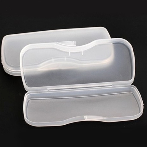Boîte de protection pour coque transparente Portable, boîte de protection pour lunettes en lin rabattable à Clip ► Photo 1/6