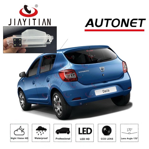 JiaYiTian – caméra de recul avec plaque d'immatriculation, pour Renault Sandero / Dacia Logan Steppe 2012 ~ 2022 ► Photo 1/2