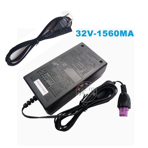 Chargeur Original 32V 1560MA pour imprimante HP, adaptateur secteur, avec câble ca, 0957-2105, 0957-2259, 0957-2271, 0957-2230 ► Photo 1/3