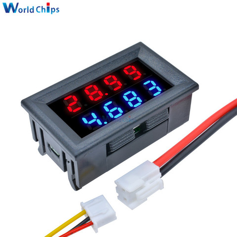 Voltmètre numérique à double affichage LED 4 bits, voltmètre, ampèremètre, haute précision, avec 5 fils, dc 100V/200V, 10a ► Photo 1/6