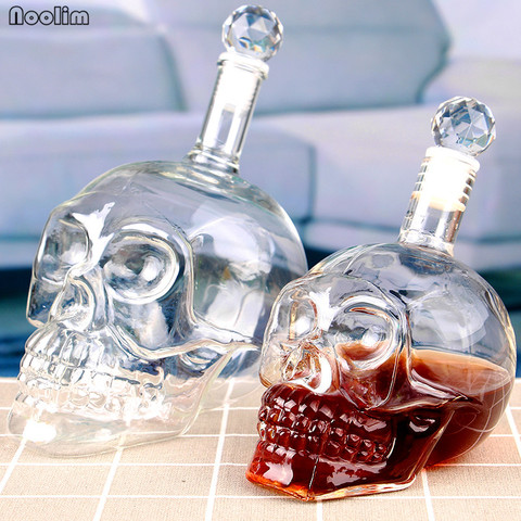 NOOLIM – bouteille à tête de crâne en cristal, 1 pièce, 2 tailles, style gothique créatif, carafe à vin, Bar, verre ► Photo 1/6