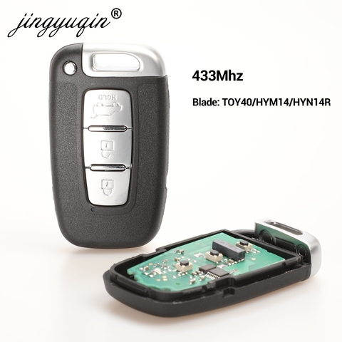 Jingyuqin-clé télécommande intelligente, 433Mhz, pour voiture HYUNDAI I30, I45, Ix35, Genesis, Equus, Veloster, Tucson, Sonata, Elantra, SY5HMFNA04, pour Kia ► Photo 1/4