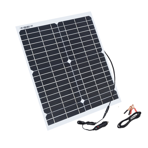 Boguang flexible panneau solaire 20w 18V panneaux cellules solaires module DC pour voiture yacht lumière RV 12v batterie bateau 5v chargeur extérieur ► Photo 1/6