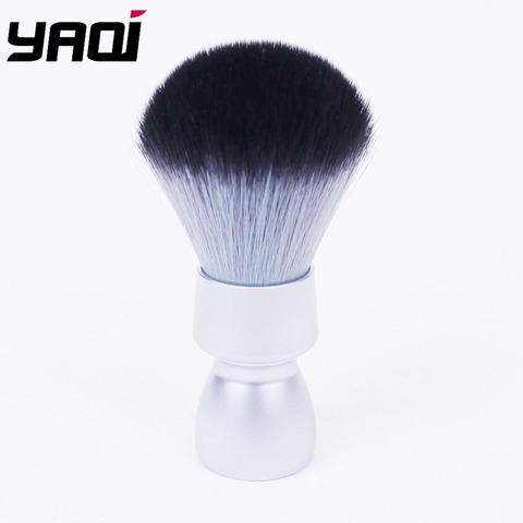 Yaqi – brosse de rasage pour hommes, poils synthétiques, poignée en métal lourd, loup en bois, nœud de smoking, brosse de rasage pour hommes ► Photo 1/3