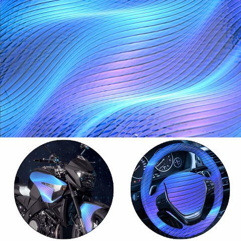 50x100cm Film de transfert d'eau bleu liquéfié PVA Film de transfert d'eau hydrographique moto casque décor ► Photo 1/5