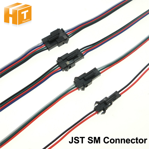 JST – connecteur SM mâle et femelle 2 broches/3 broches/4 broches/5 broches, ensemble 5 ensemble/lot ► Photo 1/6