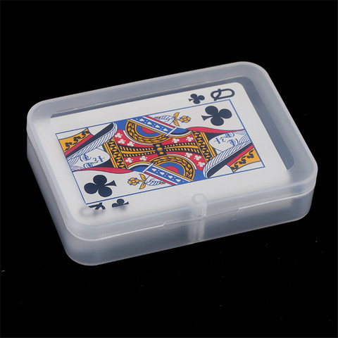 Boîte transparente en plastique de haute qualité, boîtes de rangement en PP, pont de poker pour petits jeux de pokers, 2/5 pièces ► Photo 1/5