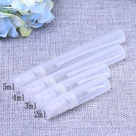 50 pcs/lot 2 ml 3 ml 5 ml Mini bouteille de parfum en plastique vaporisateur bouteilles d'huile rechargeables atomiseur Mini conteneur de cosmétiques portable ► Photo 1/4