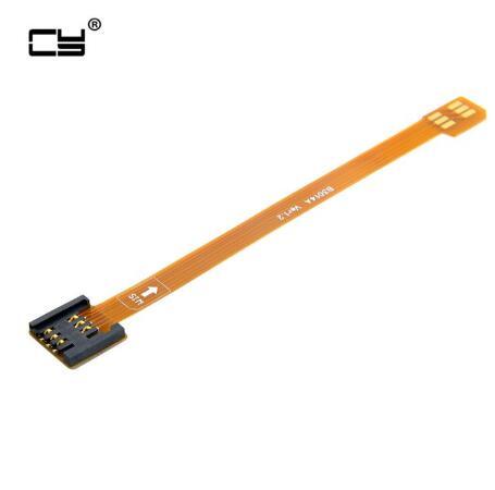 Kit carte Micro SIM mâle vers Standard UIM femelle, câble d'extension doux plat FPC 10CM ► Photo 1/6