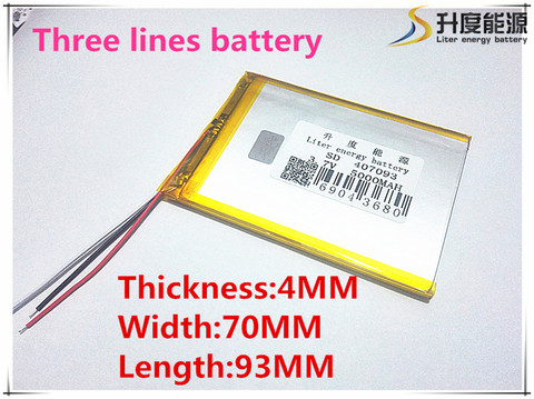 4*70*93mm 3.7 V 5000 mah Tablet mise à jour Batterie Pour 7 