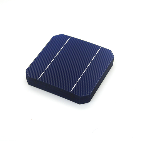 40 pièces un silicium monocristallin de la cellule 5x5 de batterie solaire de la catégorie 2.8W 125MM pour le panneau solaire à la maison de bricolage ► Photo 1/6