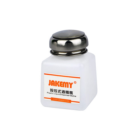 JAKEMY – distributeur de liquide en plastique 120/180ML, bouteille vide, presse à alcool, récipient dissolvant de résidus de colle, outils de nettoyage ► Photo 1/5