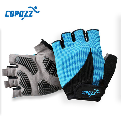 COPOZZ – gants de cyclisme demi-doigt pour hommes, en GEL Anti-transpiration, pour Sport d'été, vtt ► Photo 1/6