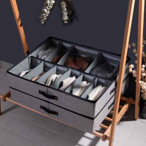 Luluhut Transparent boite chaussure tiroir organisateur pour rangement chaussure pliable boîte pour chaussure maison chaussures boîtes de rangement sous lit rangement ► Photo 1/6