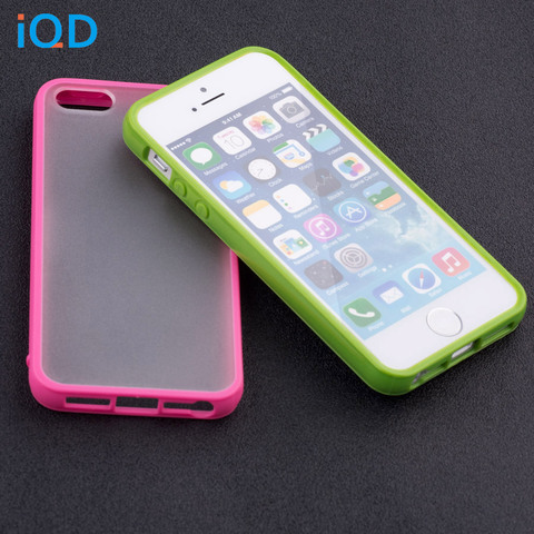 IQD – coque de téléphone Apple en TPU, couleur mince, étui de protection anti-rayures pour iPhone 4 4s SE 5s 5 ► Photo 1/6