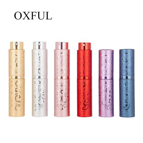 Bouteille de parfum rechargeable en rotin, distributeur de vaporisateur vide en Aluminium, Portable, bouteille de parfum rotative, 10ML, 1 pièce ► Photo 1/6