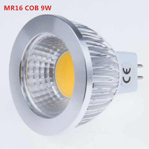 Projecteur LED COB MR16 9W 12W 15W, nouvelle ampoule led haute puissance MR16 12V, blanc chaud/pur/froid ► Photo 1/1