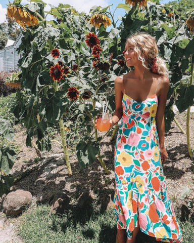 Robe longue d'été maxi imprimée sans manches et à dos nu pour femme, tenue décontractée pour fête et vacances à la plage ► Photo 1/6