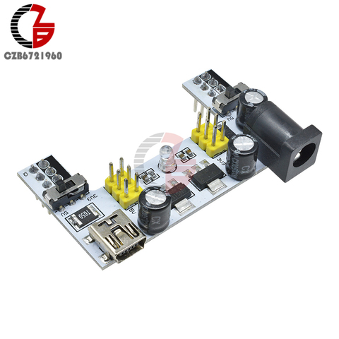 Mini USB MB102 platine de prototypage alimentation transformateur Module DC 3.3V 5V adaptateur de tension régulateur pour Arduino MB 102 planche à pain ► Photo 1/6