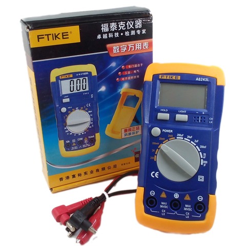 Multimètre numérique A6243L 3 1/2, condensateur, inducteur LC mètre 2nF-200uF et 2mH-20H, testeur compatible ► Photo 1/6