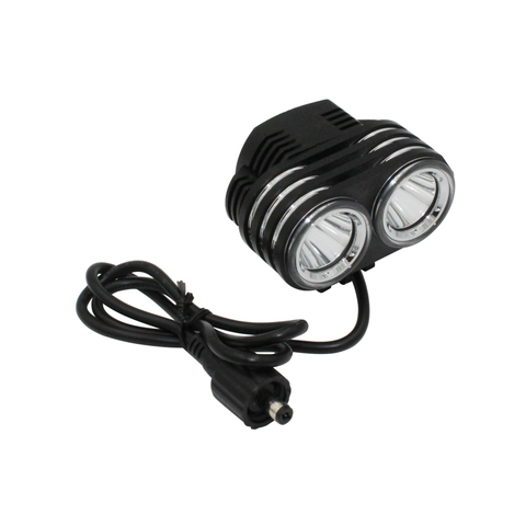 2500LM 2x XM-L2 LED vélo lampe de poche Ultra feu avant vélo lumière DC 4 Modes tête torche lumière vélo lampe arrière feu arrière ► Photo 1/1