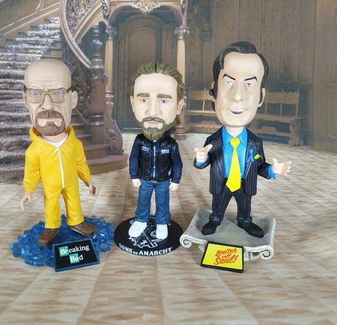Figurine de dessin animé Breaking Bad Heisenberg en PVC, 6 pouces, 14-16cm, modèle de jouet de collection rare ► Photo 1/1