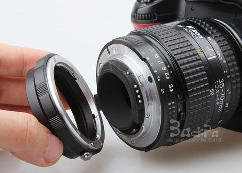 Objectif Macro adaptateur inverse bague de protection AI à 52mm filtre UV pour Nikon d3100 d3200 d3300 d5100 d5300 d7000 d7100 appareil photo reflex numérique ► Photo 1/6
