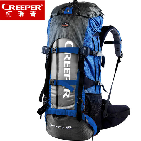 CREEPER – sac à dos professionnel étanche pour activités en plein air, cadre, escalade, camping, randonnée, alpinisme, 60l, mousqueton, 1.78KG ► Photo 1/6