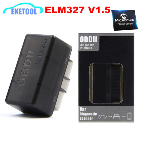 Nouvelle Interface diagnostique OBDII Super ELM327 Bluetooth V1.5 matériel PIC18F25K80 puce 1PCB carte ELM 327 V1.5 travail Android Diesel ► Photo 1/6